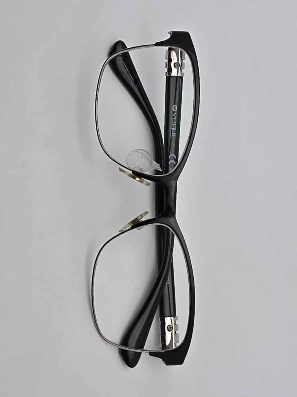 Vogue VO4050 352 Polished Black on Silver Cat Eye Eyeglasses Frame w/ Case 51mm